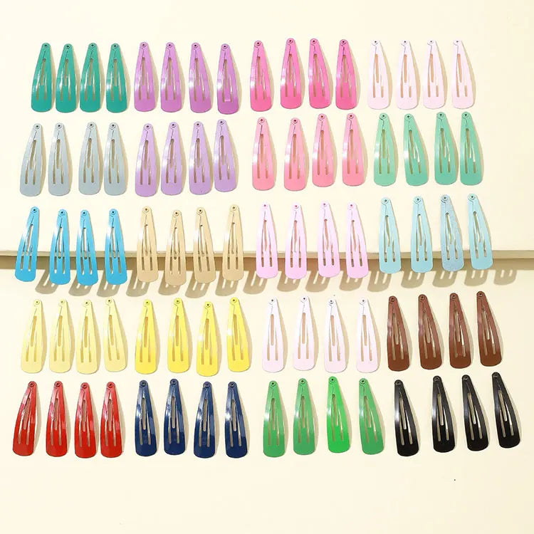 Tik Tok Hot Custom Logo Women No Crease Beautiful Hair Clips Pins No Bend Curl Clip Accessories Clip for Hair