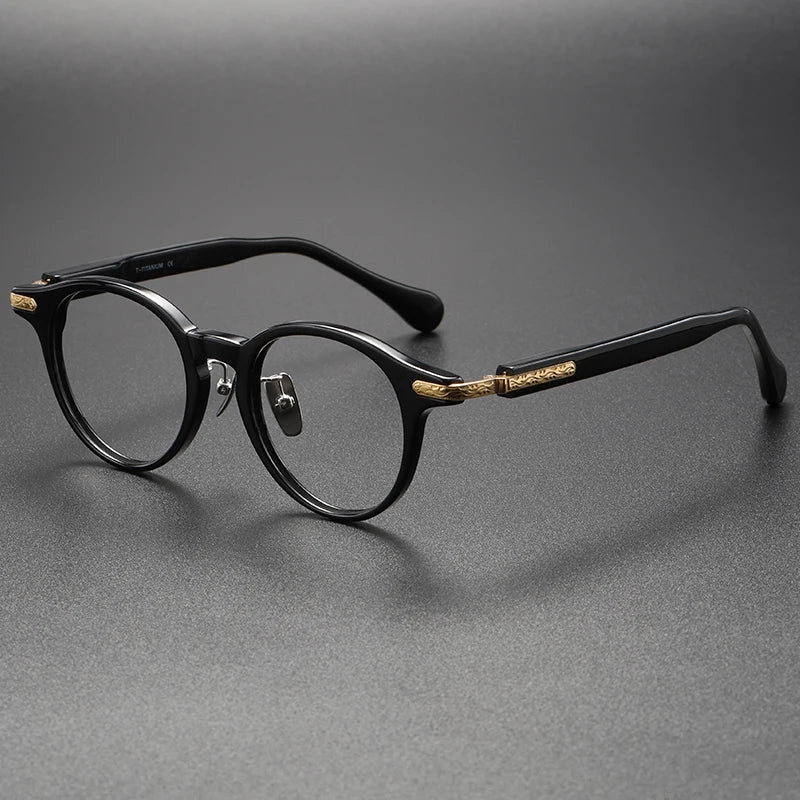 80853 New Eyeglasses Arrivals 2023 New Design Spectacles Frame Tortoise Retro Acetate Eyewear White Acetate Frames Optic