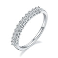 M92E Abiding Jewelry OEM ODM Moissanite Diamond Jewellery Custom 925 Sterling Silver Square Moissanite Ring