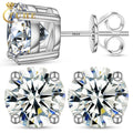 USA Warehouse Fine Jewelry 18K Gold Plated 925 Sterling Silver 4 Claws Setting VVS Moissanite Diamond Luxury Stud Earrings
