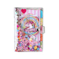 Loose Leaf Folder Binder School Office Kawaii Glitter Sequins Notebook