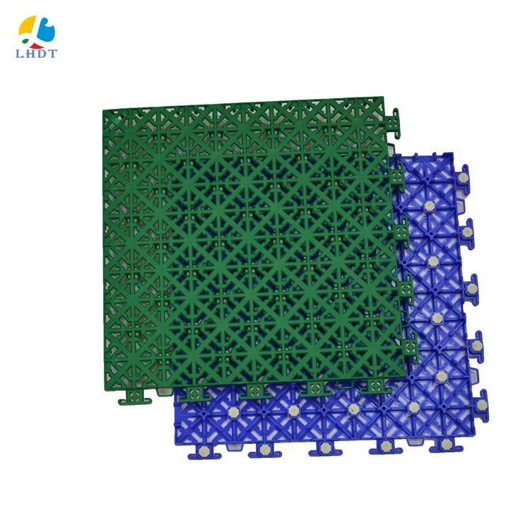 Outdoor Interlocking Plastic Suspended Basketball Tennis Tiles Backyard Decking Tiles Linghan Sports Floor