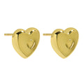 Fine 18K Gold Heart Stud Earrings for Womens Elegant Simple 925 Sterling Silver Earring Custom Fine Designer Jewelry Wholesale