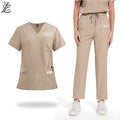 2026 Women's Nursing Custom Logo Medical Scrubs Jogger 2 Piece Durable Hospital Uniforms Surgical Uniform Nurse Uniform Sets