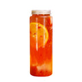 Sculpted Cylinder PET 400ml/500ml Beverage Bottle Aluminum Screw Cap Screen Printed for Juice Soda Tea Energy Drinks Mineral
