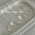 Korean Style Wholesale S925 Sterling Silver love OT Buckle Fashion Jewelry Necklace for Women
