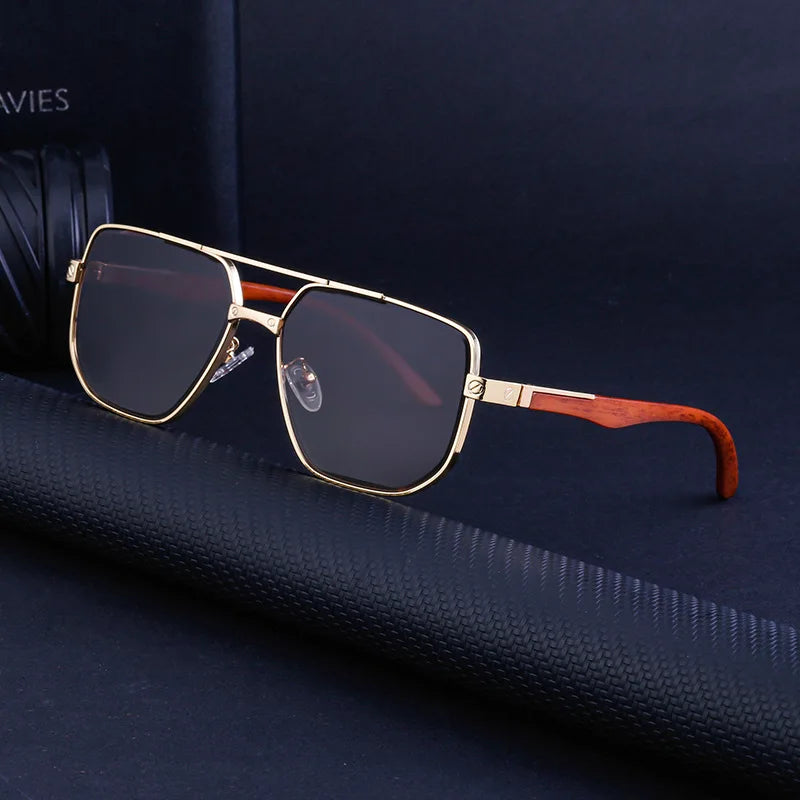 DOISYER Classic UV400 Pilot Sunglasses Oversized Metal Frame Custom LOGO Fashionable Eyeglasses for Men and Women's Cycling