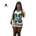 Green Dimple Custom Boxy T-Shirts for Women Quick Dry Oversized Mesh Jersey for Soccer Basketball Football for Summer Formal