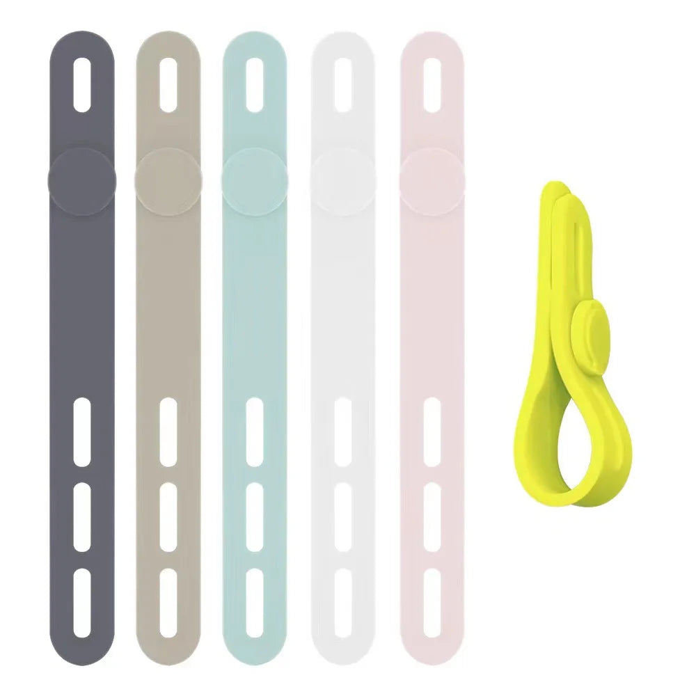 Reusable Cord Straps Multipurpose Elastic Cable Organizer for Bundling Fastening Phone Charger Rubber Bands Office Supplies