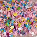 Assorted Star Unicorn Sequins Polymer Clay Sprinkles for Slime Fillers Nail Art Party Decor Beads for Craft DIY