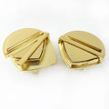 Meetee BD387 Luggage Leather Bag Triangle Plug Lock Hardware Accessory Alloy Lock Buckle for Handbag Snap Clasp Push Bag Locks