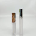 Luxury 10ml Gold or Rose Gold Led Light Cosmetic Packaging Plastic Lip Gloss Tube with Mirror Lip Gloss Containers Tube