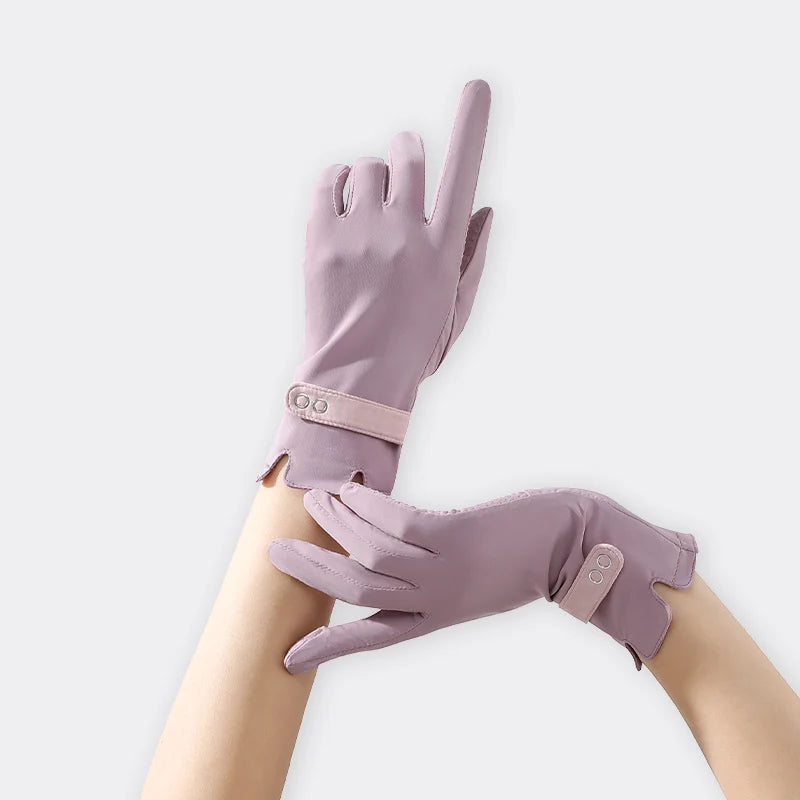 Fashion Quick Dry Sun UV Protect Women Summer Car Driving Sunscreen Gloves