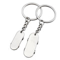 Couple Keychain Set Skateboard Love Keyring Jewellery Charm 3D Mini Cute Skateboard Couple Shape Keychain