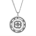 HLSS527 Titanium Steel Jewelry Fifth Pentacle of Venus Seal Solomon Laser Cut Talisman Amulet Stainless Steel Pendant Necklace