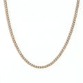 European American Luxury 40cm Chain 2mm Zircon Bracelet Necklace in Gold Fashionable Ins Popular Jewelry Accessible Luxury
