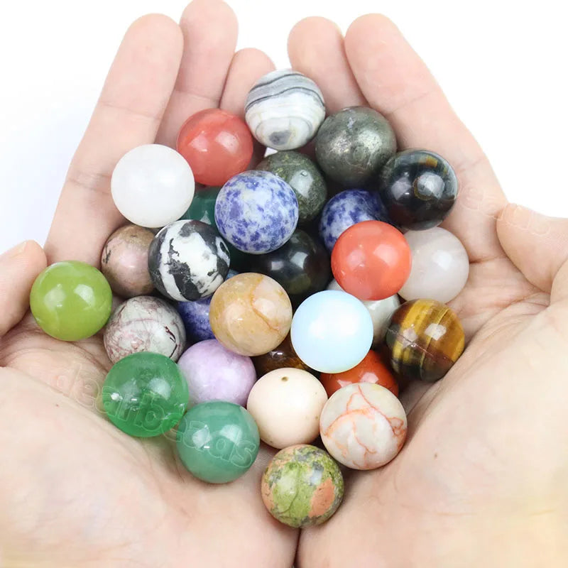 2cm 20mm Natural Round Polish Gemstone Crystal Sphere Ball for Healing Home Decoration  Sold As 1kg