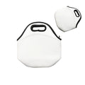 Ready to Ship Neoprene Sublimation White Lunch Cooler Bag Insulated Picnic Lunch Tote Bag