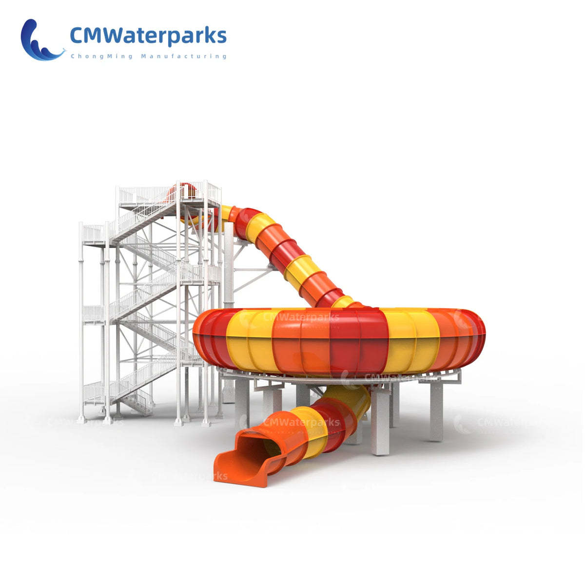 High Quality Fiberglass Water Slide Huge Bowl Water Slide for Water Slide Park MegaBDM