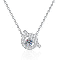 Wholesale 5mm Moissanite Necklace Fashion Design 925 Sterling Silver with Diamond Tester GRA Certificate