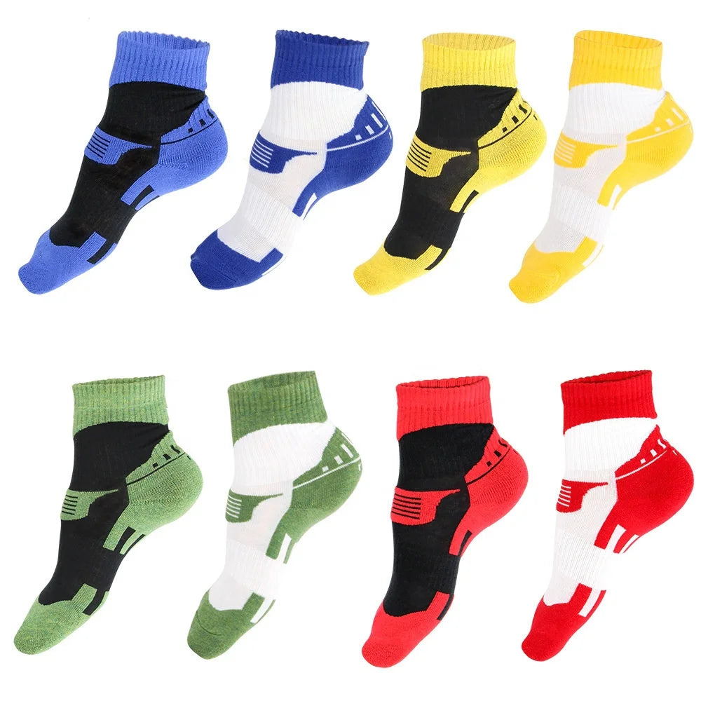 XIANGHUI Can Custom logo Men's Athletic Ankle Trainer Sports Socks for Men Women  Cut Athletic Breathable Ankle Socks