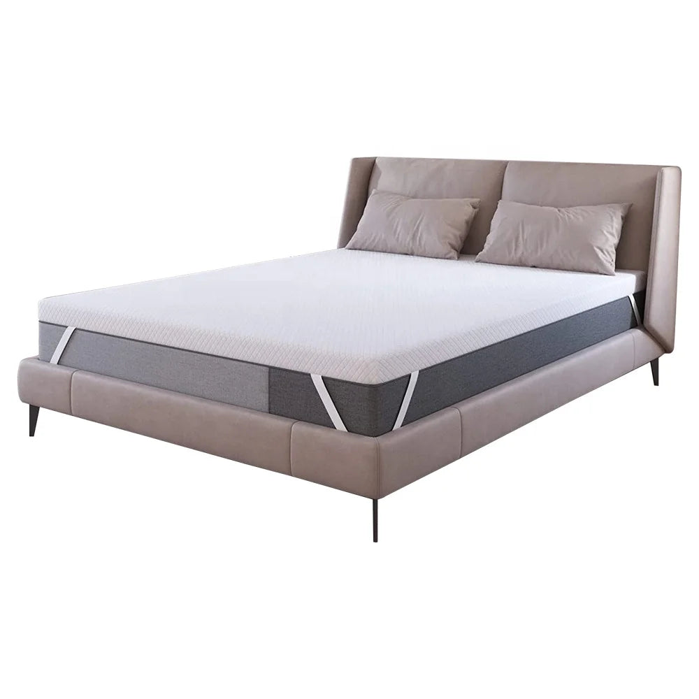 Custom High Density Foam Bed Topper for Back Pain Medium Soft Gel-Infused Memory Foam Mattress With Removable and Washable Cover