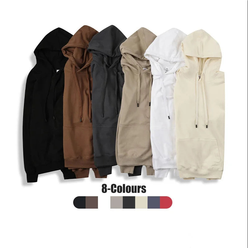 New 350 Grams Pure Cotton Oversize Blank Hoodies Unisex Hoodies and Sweatshirts for Men