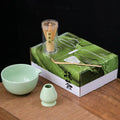 Custom Logo Handmade Matcha Whisk Traditional Scoop Bowl Ceramic Whisk Holder Kit Japanese Ceremony Matcha Tea Set
