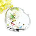 Blanks Sublimation Heart Shape Pocket Compact Mirror for Custom Logo