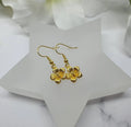 New Fashionable Delicate Statement Vintage Waterproof Stainless Steel Jewelry Gold Plated Tassel Stud Hibiscus Flower Earrings