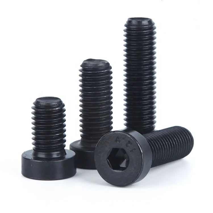 M4 M5 M6 M8 M10 M12 M14 M16 M18 M20 M24 M30 DIN 7984 Grade 8.8 10.9 Black Oxide Hex Socket Head Cap Screws with Low Head