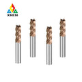 HRC62 CNC Coating Tungsten Milling Cutter 4 Flute Corner Radius End Mill for Mould Steel Part High Hardness End Mills Cutter