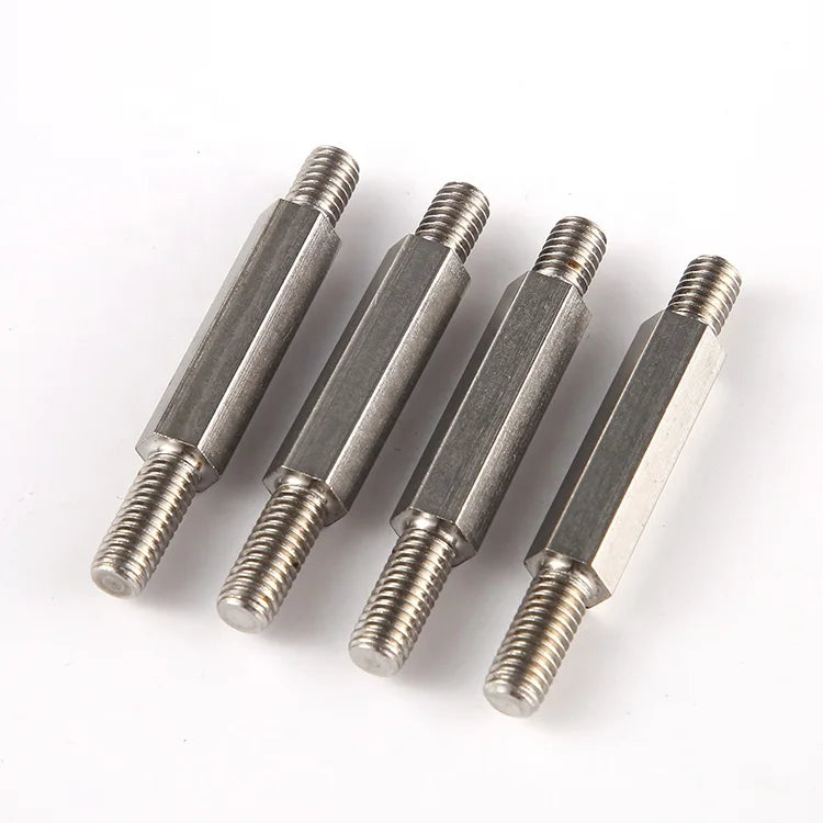 304stainless Steel Double-headed Hexagonal Stud External Thread Stud Bolt Joint Pin Double-headed Hexagonal Stud Bolts