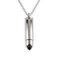 Stainless Steel Bold Bullet Column Bar Holder Ashes Memorial Necklace Urn Pendant Cremation Keepsake Jewel Urn