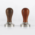 Excellent Quality Espresso Machine Accessories 304 Stainless Steel Base Wooden Handle Press Coffee Tamper