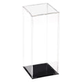 Acrylic Dustproof Display Case Box Clear Showcase Cube Collectibles 3.9x3.9x11.8 Inch Plastic Glass Storage Polished Carton