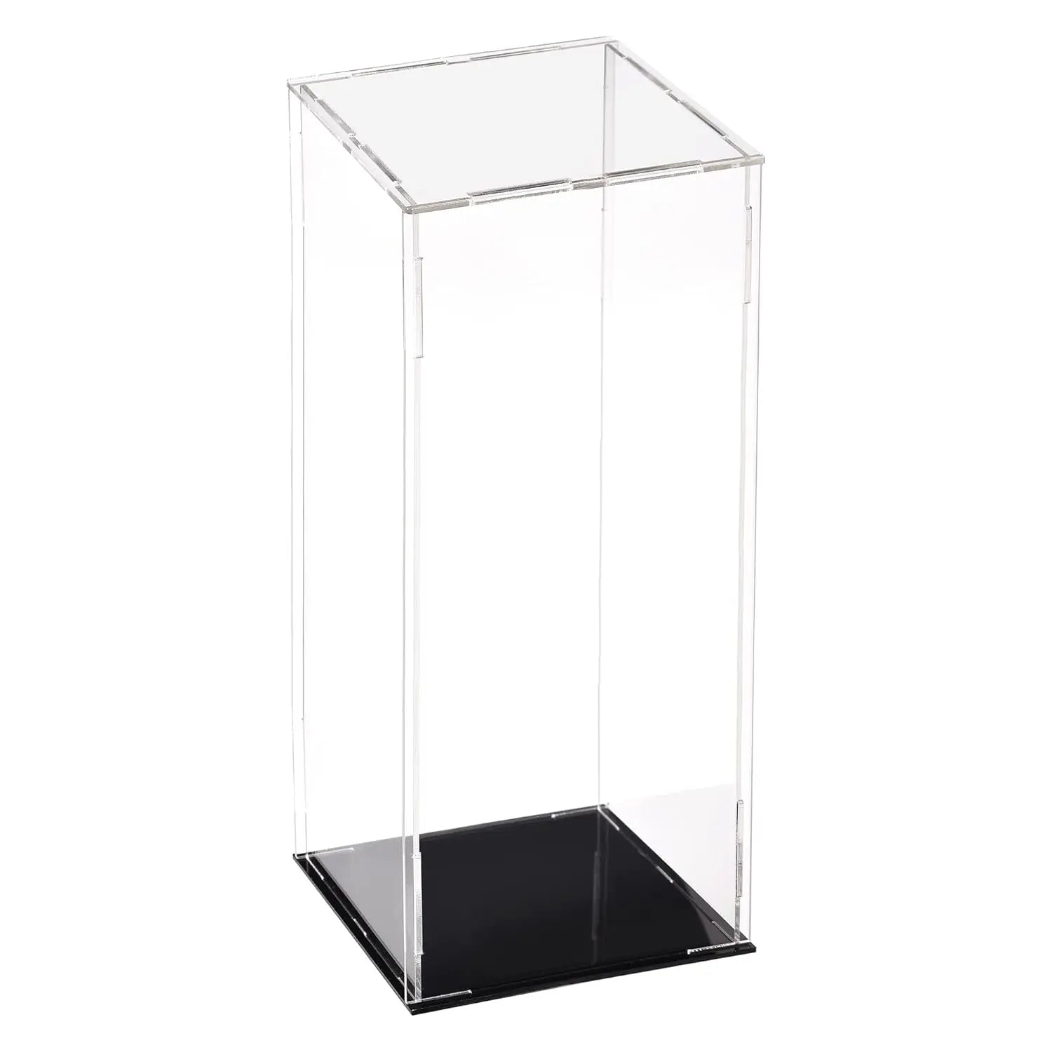 Acrylic Dustproof Display Case Box Clear Showcase Cube Collectibles 3.9x3.9x11.8 Inch Plastic Glass Storage Polished Carton