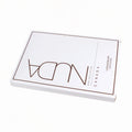 Yilucai Custom White Paperboard Folders Packaging with Matt Lamination and Recycled Materials for Exfoliating Gloves