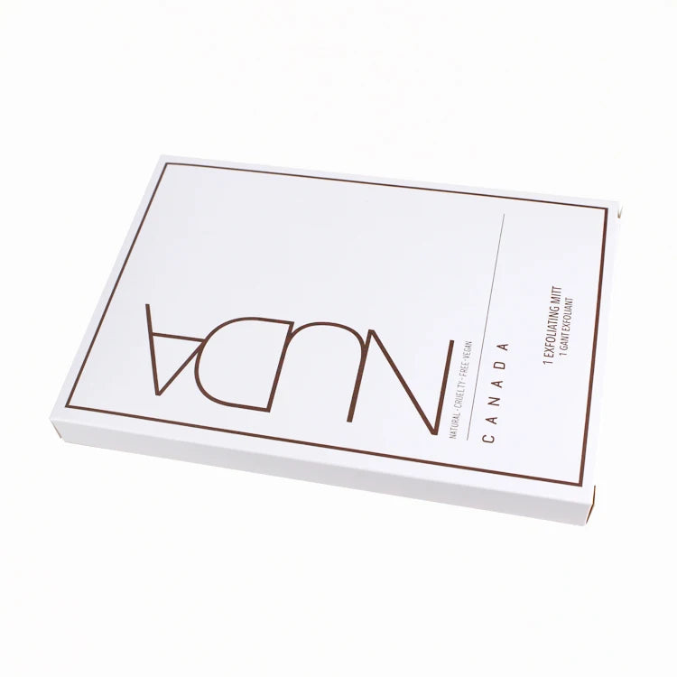 Yilucai Custom White Paperboard Folders Packaging with Matt Lamination and Recycled Materials for Exfoliating Gloves