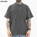 Men's Drop Shoulder Oversized Vintage Tshirt 100% Cotton Heavyweight Streetwear Hip Hop Blank Acid Washed Custom Logo Tshirt
