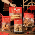 Customized Kraft Loaf French Baguette Toast Biscuits Cookie Packaging Paper Bread Bag with Window