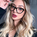 Hot TR90 Spring Hinge Optical Frame Cat Eye Eyeglasses Anti Blue Light Glasses