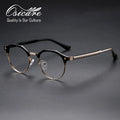 60602 Luxury Brand Glasses Pin Concept Designer Full Lens Eye Eyeglasses Acetato Eyewear  Men Titanium Optical Glasses Frames