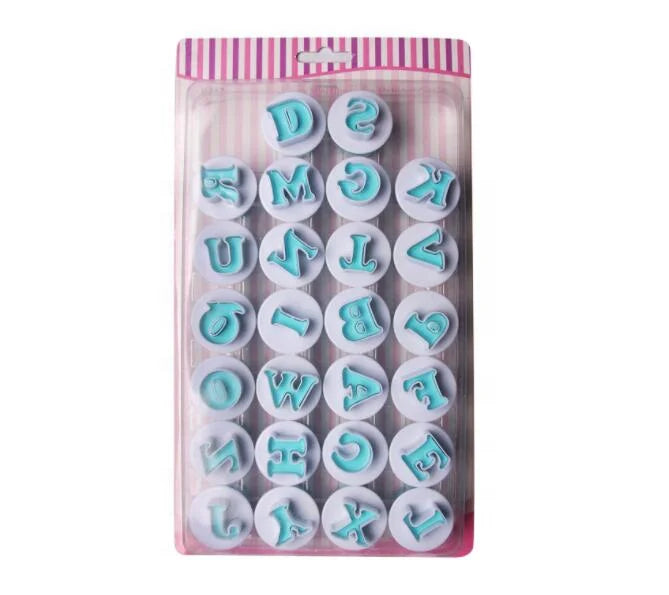 Cake Decorating Tools Baking Pastry Mold Upper&Lowercase Alphabet and 0-9 Numbers Cookie Fondant Cutter Baking Cupcake Mold