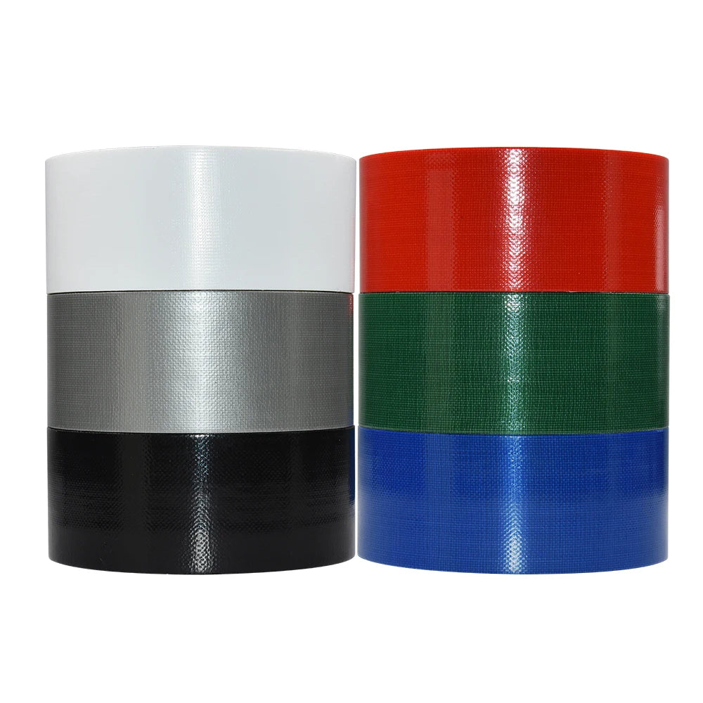 Ready to Ship Blue Black Silver Cinta 1/2 Wide Black Cloth Duct Tape