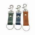 Customized Embossed Logo Real Leather Metal Key Ring Sublimation Leather Key Chain