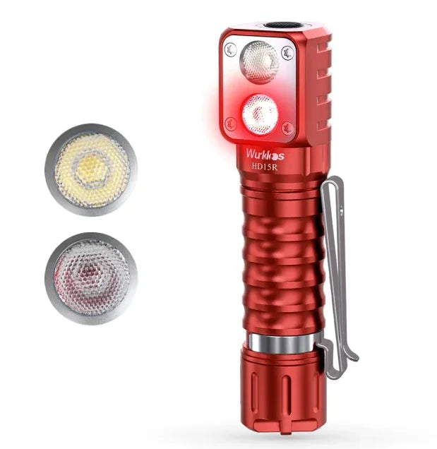Hot Sale USB Rechargeable 18650 Headlamp 2000lm Dual LED LH351D+SST20 Head Light With Magnetic Tail