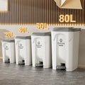 30L Eco-Friendly Kitchen Waste Bin with Foot Pedal PP Material Storage Bucket for Indoor/Outdoor Use Customizable Color & Logo