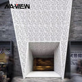 Modern Mall Use CNC Laser Cut Aluminum Perforated Facade Panel with Waterproof and Easy Assembly for Metal Wall Cladding