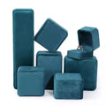 Wholesale Velvet Square Jewelry Packaging Box with Custom Logo Simple Style Snap Closure 9*9*4cm Gift Bangle Storage